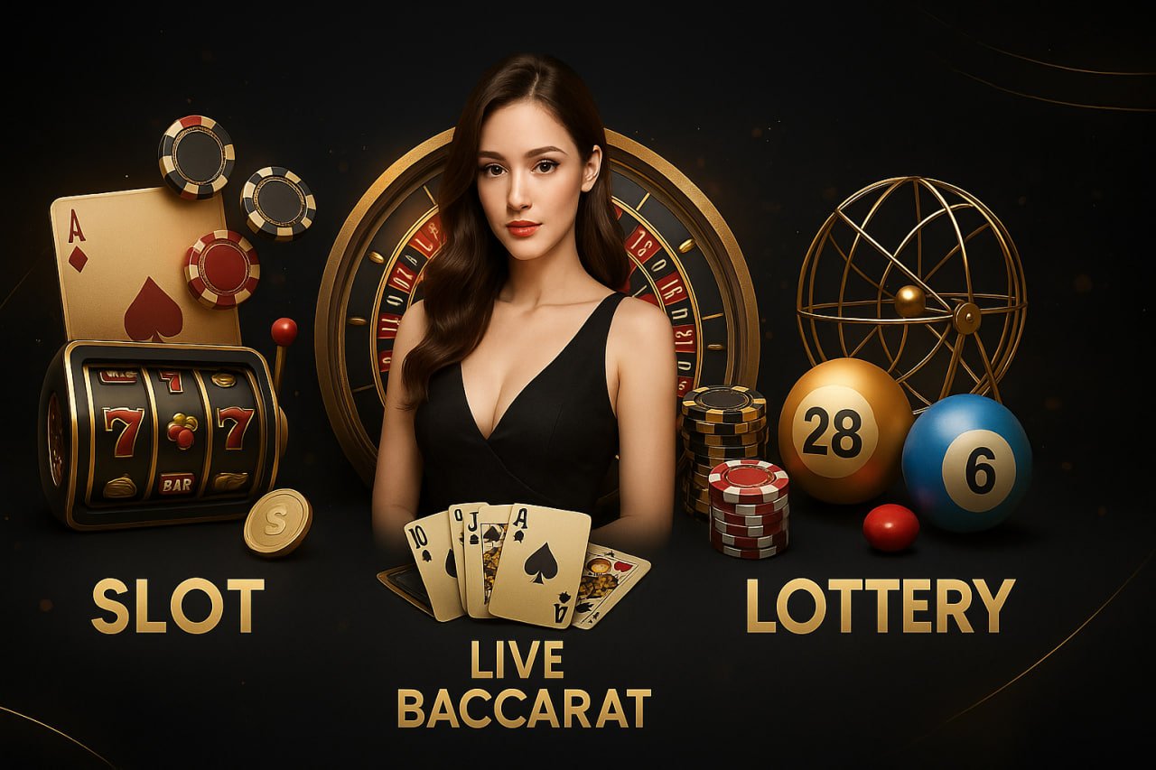 Live casino dealer streaming baccarat table game on 6 digit platform